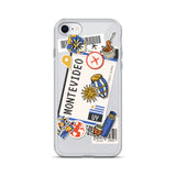 Montevideo Uruguay Uruguayan Flag iPhone Case 15 14 13 12 11 Pro Max Plus Mini Gift Travel Souvenir Personalized Custom City Name