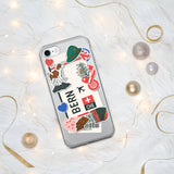 Bern Switzerland Swiss Flag iPhone Case 15 14 13 12 11 Pro Max Plus Mini Gift Ideas Country Map Skyline Gift For Her Him Travel  Souvenir