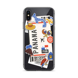 Panama Panamaische Flagge iPhone Hülle 15 14 13 12 11 Pro Max Plus Mini Geschenk Reise Souvenir Personalisiert Personalisierter Stadtname