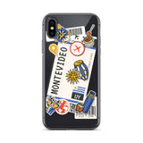 Montevideo Uruguay Uruguayan Flag iPhone Case 15 14 13 12 11 Pro Max Plus Mini Gift Travel Souvenir Personalized Custom City Name