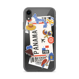 Panama Panamaische Flagge iPhone Hülle 15 14 13 12 11 Pro Max Plus Mini Geschenk Reise Souvenir Personalisiert Personalisierter Stadtname
