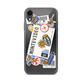 Montevideo Uruguay Uruguayan Flag iPhone Case 15 14 13 12 11 Pro Max Plus Mini Gift Travel Souvenir Personalized Custom City Name