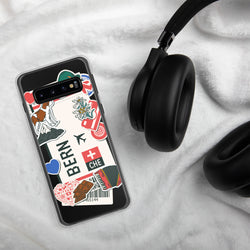 Bern Switzerland Swiss Flag Samsung Galaxy Case S23 S22 S21 S20 S10 Ultra Plus and Fe Personalized Custom City Name Samsung Galaxy Case