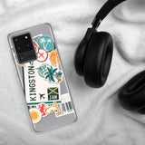 Kingston Jamaica Jamaican Flag Samsung Galaxy Case S23 S22 S21 S20 S10 Ultra Plus and Fe Personalized Custom City Name Samsung Galaxy Case