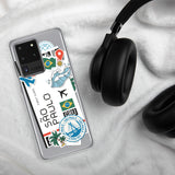 Sao paulo Brasil Brazil Brazilian Flag Samsung Galaxy Case S23 S22 S21 S20 S10 Ultra Plus and Fe Personalized Custom City Name