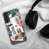 Bern Switzerland Swiss Flag Samsung Galaxy Case S23 S22 S21 S20 S10 Ultra Plus and Fe Personalized Custom City Name Samsung Galaxy Case