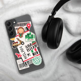 Milan Italy Italian  Milano Italia Flag Samsung Galaxy Case S23 S22 S21 S20 S10 Ultra Plus and Fe Personalized Custom City Name