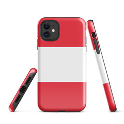 Österreich Österreichische Flagge iPhone 15 14 13 12 11 Pro Max Plus Mini Handyhülle iPhone Robuste Schutzhülle für iPhone