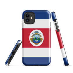 Costa Rica Ricanische Flagge iPhone 15 14 13 12 11 Pro Max Plus Mini Handyhülle iPhone Robuste Schutzhülle