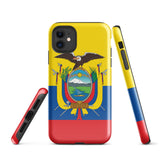 Ecuador Ecuadorianische Flagge iPhone 15 14 13 12 11 Pro Max Plus Mini Handyhülle iPhone Robuste Schutzhülle
