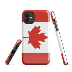 Funda para iPhone 15, 14, 13, 12 y 11 Pro Max Plus Mini con bandera canadiense Ideas para regalos Mapa del país Horizonte Regalo para ella Ideas para él Recuerdo de viaje