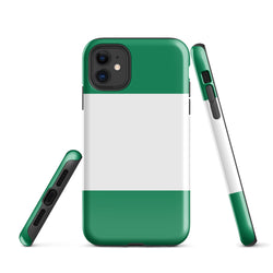 Funda para iPhone 15, 14, 13, 12 y 11 Pro Max Plus Mini con bandera de Nigeria Ideas para regalos Mapa del país Horizonte Regalo para ella Ideas para él Recuerdo de viaje