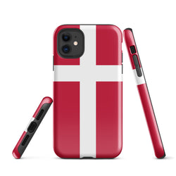 Dänemark Dänische Flagge iPhone Hülle 15 14 13 12 11 Pro Max Plus Mini Geschenkideen Landkarte Skyline Geschenk für Sie Ihn Ideen Reise Souvenir
