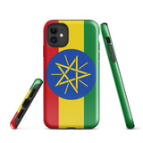 Funda para iPhone 15, 14, 13, 12 y 11 Pro Max Plus Mini con bandera de Etiopía Ideas para regalos Mapa del país Horizonte Regalo para ella Ideas para él Recuerdo de viaje