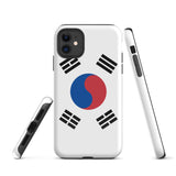 Funda para iPhone 15, 14, 13, 12 y 11 Pro Max Plus Mini con bandera de Corea del Sur Ideas para regalos Mapa del país Horizonte Regalo para ella Ideas para él Recuerdo de viaje