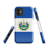Funda para iPhone 15, 14, 13, 12, 11 Pro Max Plus Mini con bandera salvadoreña, ideas para regalos, mapa del país, regalo para ella, ideas para él, recuerdo de viaje