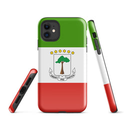 Äquatorialguinea Guinea Flagge iPhone Hülle 15 14 13 12 11 Pro Max Plus Mini Geschenkideen Landkarte Skyline Geschenk Reise Souvenir