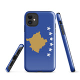 Kosovo Kosovar Flagge iPhone Hülle 15 14 13 12 11 Pro Max Plus Mini Geschenkideen Landkarte Skyline Geschenk für Sie Ihn Ideen Reise Souvenir