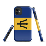 Funda para iPhone 15, 14, 13, 12, 11 Pro Max Plus Mini con bandera de Barbados, regalo de recuerdo de viaje