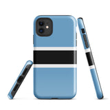 Funda para iPhone 15, 14, 13, 12, 11 Pro Max Plus Mini con bandera de Botsuana, regalo de recuerdo de viaje