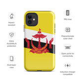 Funda para iPhone 15, 14, 13, 12, 11 Pro Max Plus Mini con bandera de Brunei, regalo de recuerdo de viaje