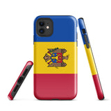 Moldawien Moldawische Flagge iPhone Hülle 15 14 13 12 11 Pro Max Plus Mini Geschenk Reise Souvenir