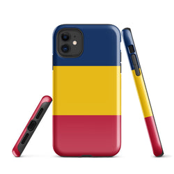 Funda para iPhone 15, 14, 13, 12, 11 Pro Max Plus Mini con bandera de Chad, regalo de recuerdo de viaje