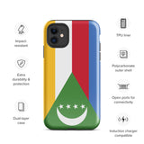 Funda para iPhone 15, 14, 13, 12, 11 Pro Max Plus Mini con bandera de Comoras, regalo de recuerdo de viaje