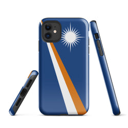 Funda para iPhone 15, 14, 13, 12, 11 Pro Max Plus Mini con bandera de las Islas Marshall, regalo de recuerdo de viaje