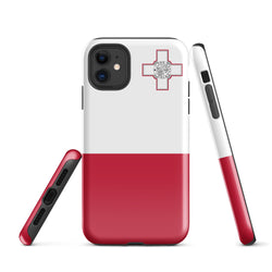 Funda para iPhone 15, 14, 13, 12, 11 Pro Max Plus Mini con bandera de Malta, regalo de recuerdo de viaje