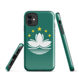 Funda para iPhone 15, 14, 13, 12, 11 Pro Max Plus Mini con bandera de Macao, regalo de recuerdo de viaje