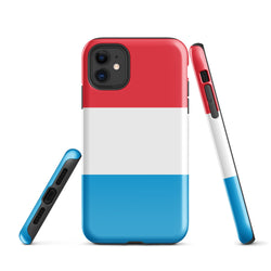 Funda para iPhone 15, 14, 13, 12, 11 Pro Max Plus Mini con bandera de Luxemburgo, regalo de recuerdo de viaje