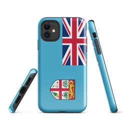 Fidschi Flagge iPhone Fall 15 14 13 12 11 Pro Max Plus Mini Geschenk Reise Souvenir