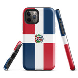 Dominican Republic República Dominicana Flag iPhone 15 14 13 12 11 Pro Max Plus Mini Phone Case iPhone Tough Rugged Protective iPhone case