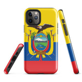 Ecuador Ecuadorianische Flagge iPhone 15 14 13 12 11 Pro Max Plus Mini Handyhülle iPhone Robuste Schutzhülle