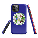 Belice Funda para iPhone con la bandera de Belice 15, 14, 13, 12, 11 Pro Max Plus Mini Ideas de regalo Mapa del país Horizonte Regalo para ella Ideas para él Recuerdo de viaje