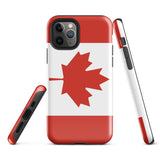 Funda para iPhone 15, 14, 13, 12 y 11 Pro Max Plus Mini con bandera canadiense Ideas para regalos Mapa del país Horizonte Regalo para ella Ideas para él Recuerdo de viaje