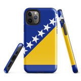 Bosnien und Herzegowina Bosnische Flagge iPhone Hülle 15 14 13 12 11 Pro Max Plus Mini Geschenkideen Landgeschenk für Sie Ihn Ideen Reise Souvenir
