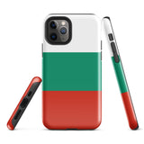 Bulgaria Bandera de Bulgaria Funda para iPhone 15 14 13 12 11 Pro Max Plus Mini Carcasa protectora rígida resistente y brillante de goma