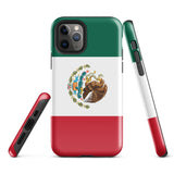 Mexico Mexican Flag iPhone Case 15 14 13 12 11 Pro Max Plus Mini Tough Fitted Hard Protective Shell Glossy Rubber Phone Case Gift Idea