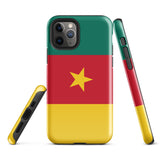 Funda para iPhone 15, 14, 13, 12 y 11 Pro Max Plus Mini con bandera de Camerún Ideas de regalo Mapa del país Horizonte Regalo Recuerdo de viaje