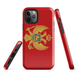 Montenegro Montenegrin Flag iPhone Case 15 14 13 12 11 Pro Max Plus Mini Gift Ideas Country Map Skyline Gift Travel  Souvenir