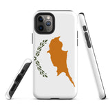 Funda para iPhone con la bandera de Chipre 15, 14, 13, 12 y 11 Pro Max Plus Mini Ideas para regalos Mapa del país Horizonte Regalo para ella Ideas para él Recuerdo de viaje