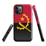 Angola Angolanische Flagge iPhone Hülle 15 14 13 12 11 Pro Max Plus Mini Geschenk Reise Souvenir