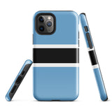 Funda para iPhone 15, 14, 13, 12, 11 Pro Max Plus Mini con bandera de Botsuana, regalo de recuerdo de viaje