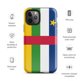 Funda para iPhone 15, 14, 13, 12, 11 Pro Max Plus Mini con bandera de la República Centroafricana, regalo de recuerdo de viaje