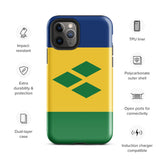 St. Vincent und die Grenadinen Flagge iPhone Hülle 15 14 13 12 11 Pro Max Plus Mini Geschenk Reise Souvenir