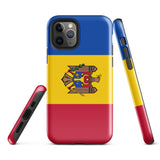 Moldawien Moldawische Flagge iPhone Hülle 15 14 13 12 11 Pro Max Plus Mini Geschenk Reise Souvenir