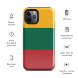 Litauen Lietuva Litauische Flagge iPhone Hülle 15 14 13 12 11 Pro Max Plus Mini Geschenk Reise Souvenir