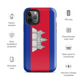 Funda para iPhone 15, 14, 13, 12, 11 Pro Max Plus Mini con bandera de Camboya, regalo de recuerdo de viaje